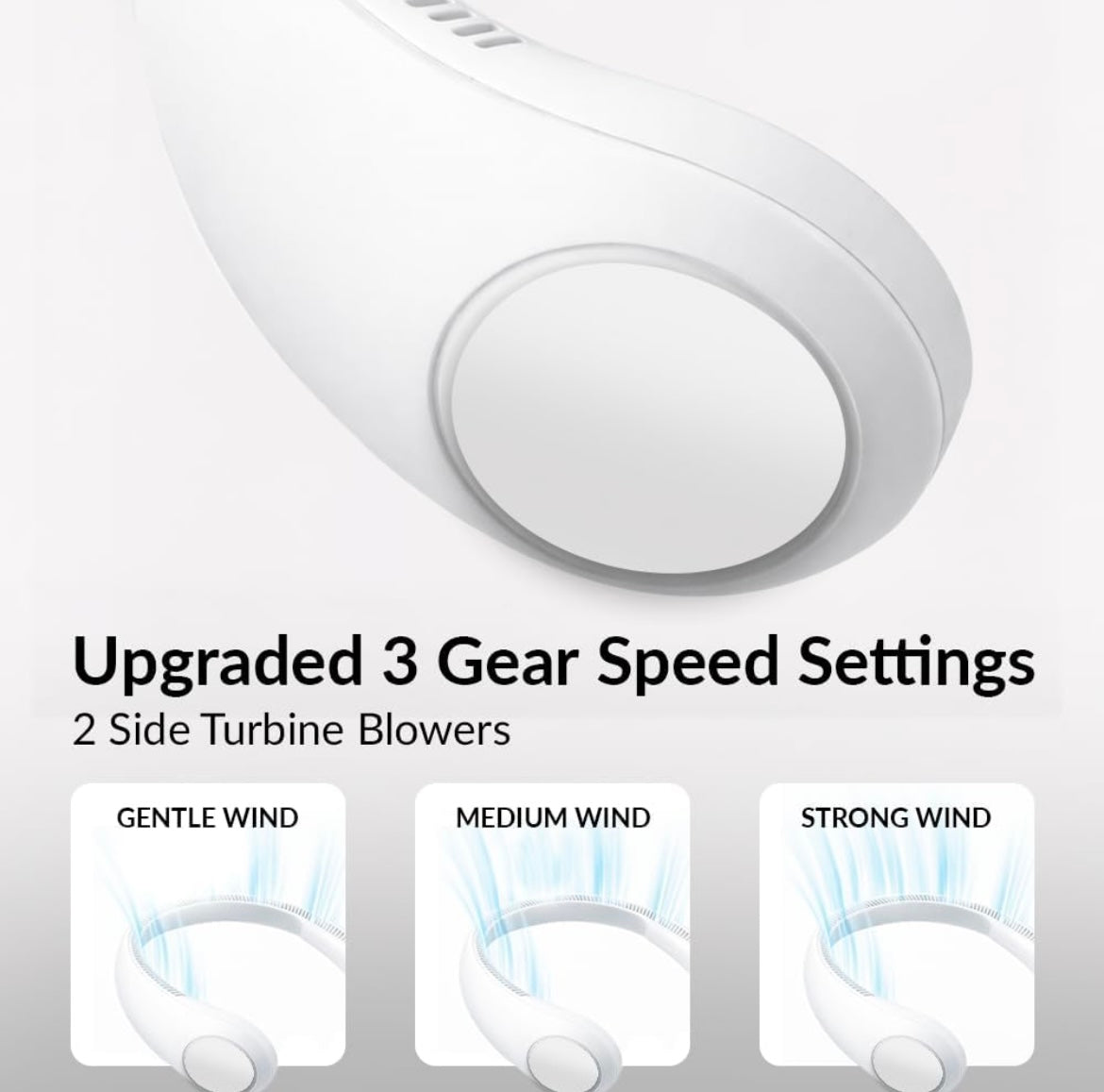 FrostFlow™ Portable Neck AC Fan